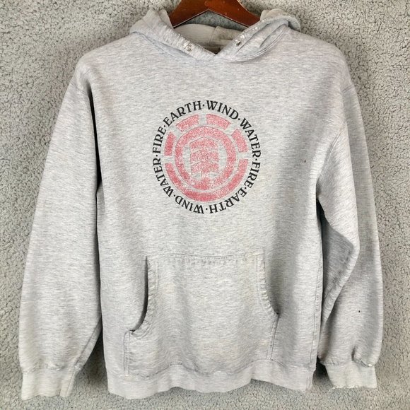 Element | Sweaters | Vintage Element Skateboards Heather Grey Hoodie Size  Small Worn Grunge Skater | Poshmark